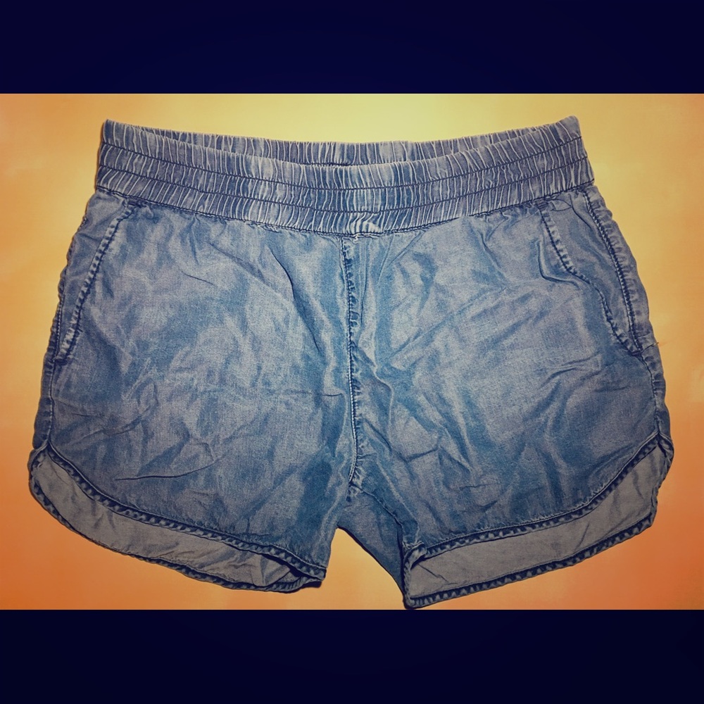 Banana Republic Pull-on Chambry Denim Shorts